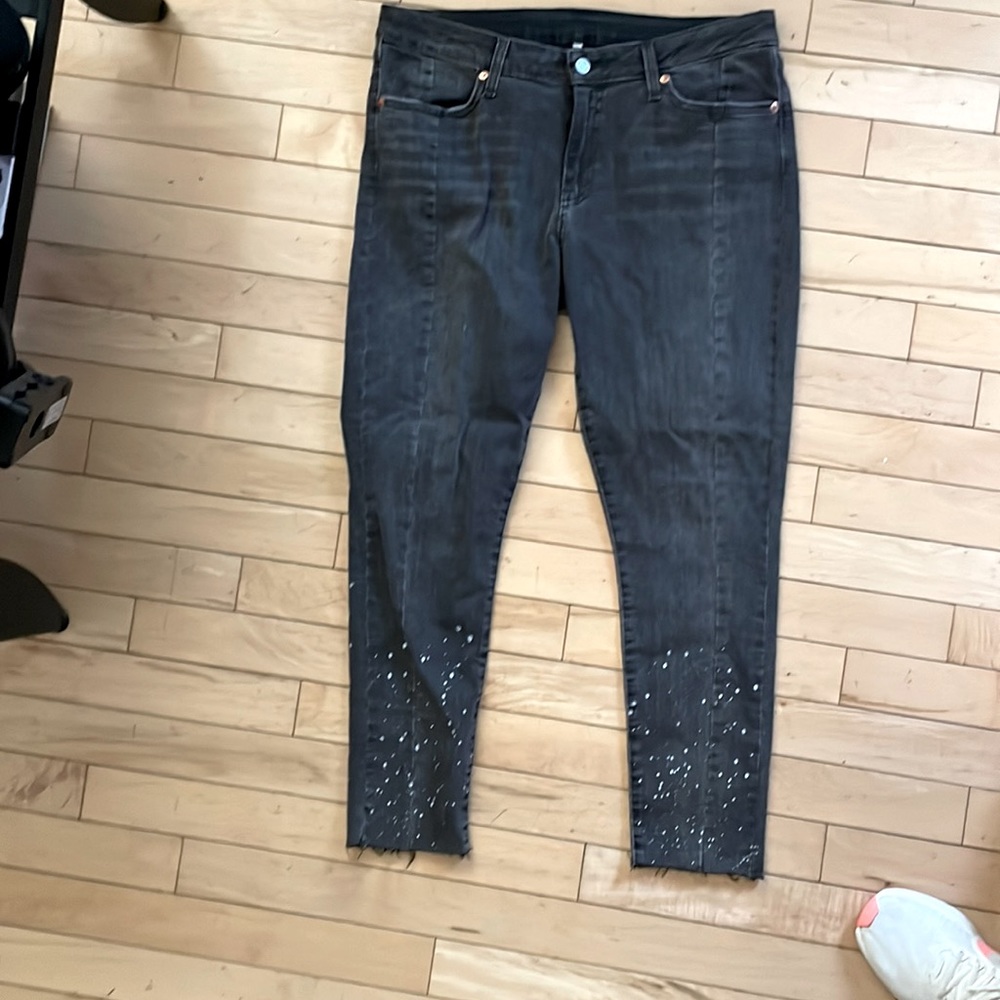 Levi’s splattered leg jeans